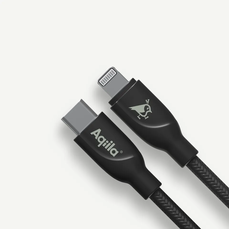 aqiila-cablebird-cb21-ladekabel-usb-c-lightning-1-m-nylon image 1