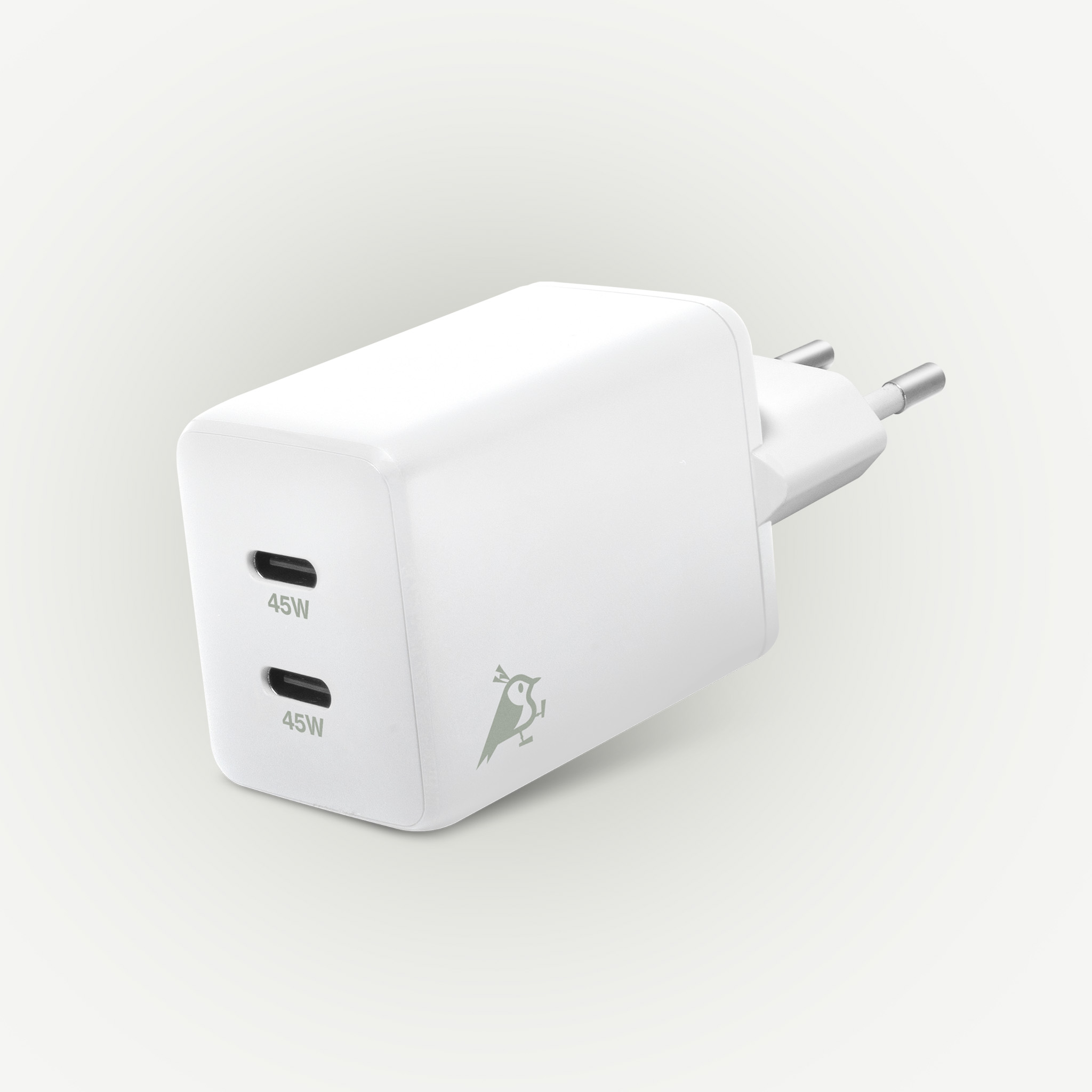 aqiila-chargebird-w2-usb-c-ladeger-t-45w-gan-2-port image 1