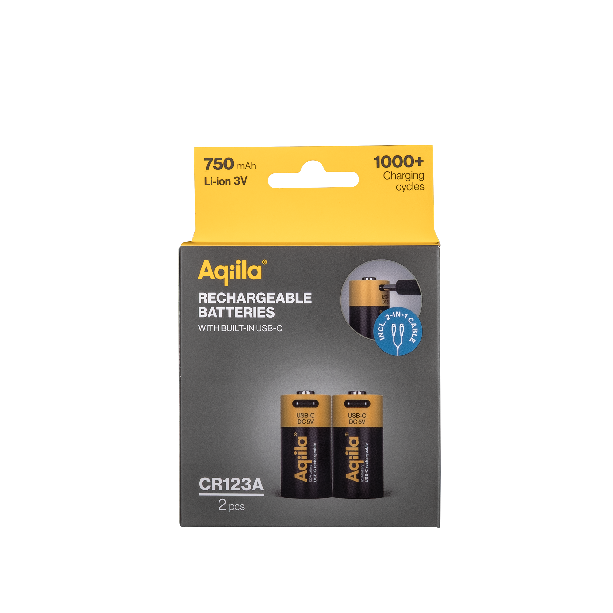 aqiila-powerbird-cr123a-akku-3v-750mah-2-st-ck-usb-c-wiederaufladbar image 5