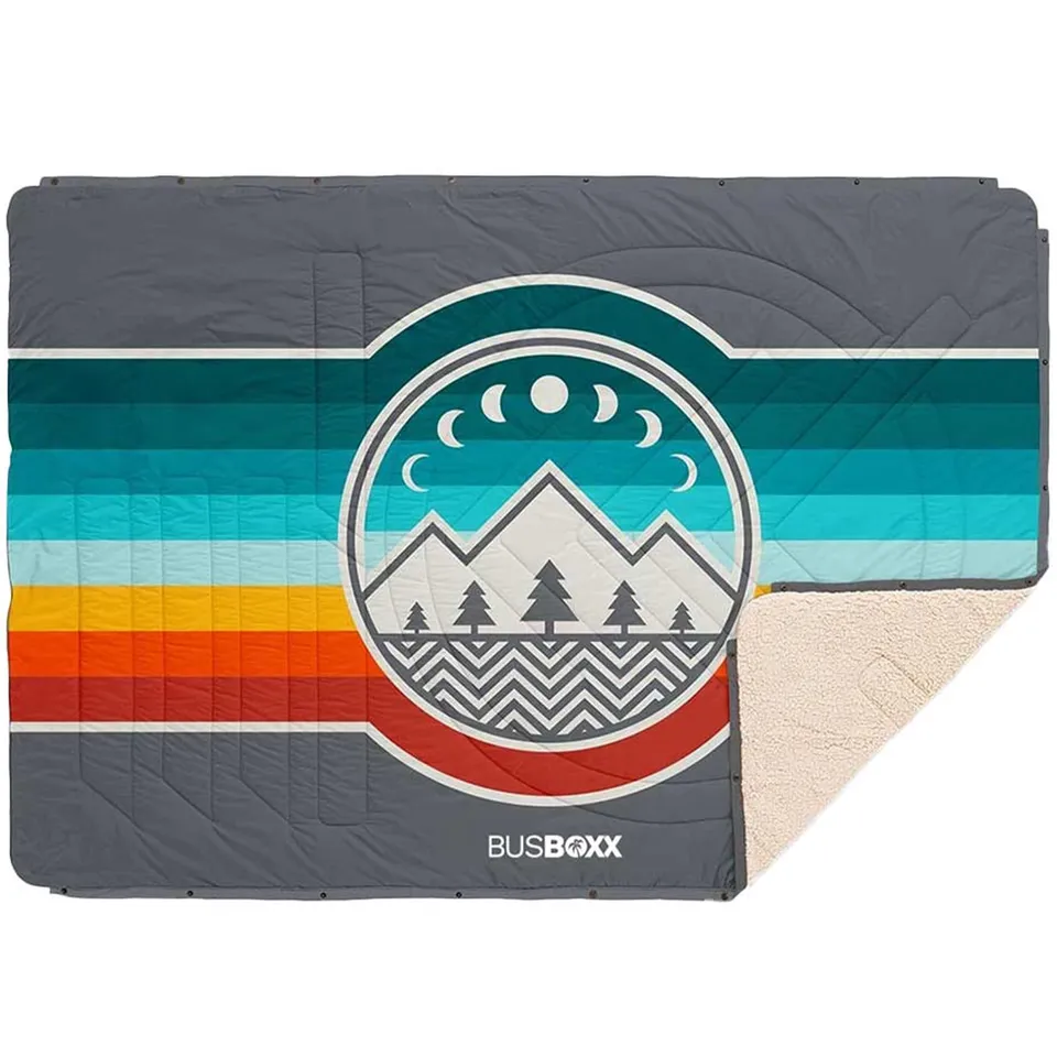 busboxx-voited-cloudtouch-campingdecke-4-in-1-geometrisch image 1