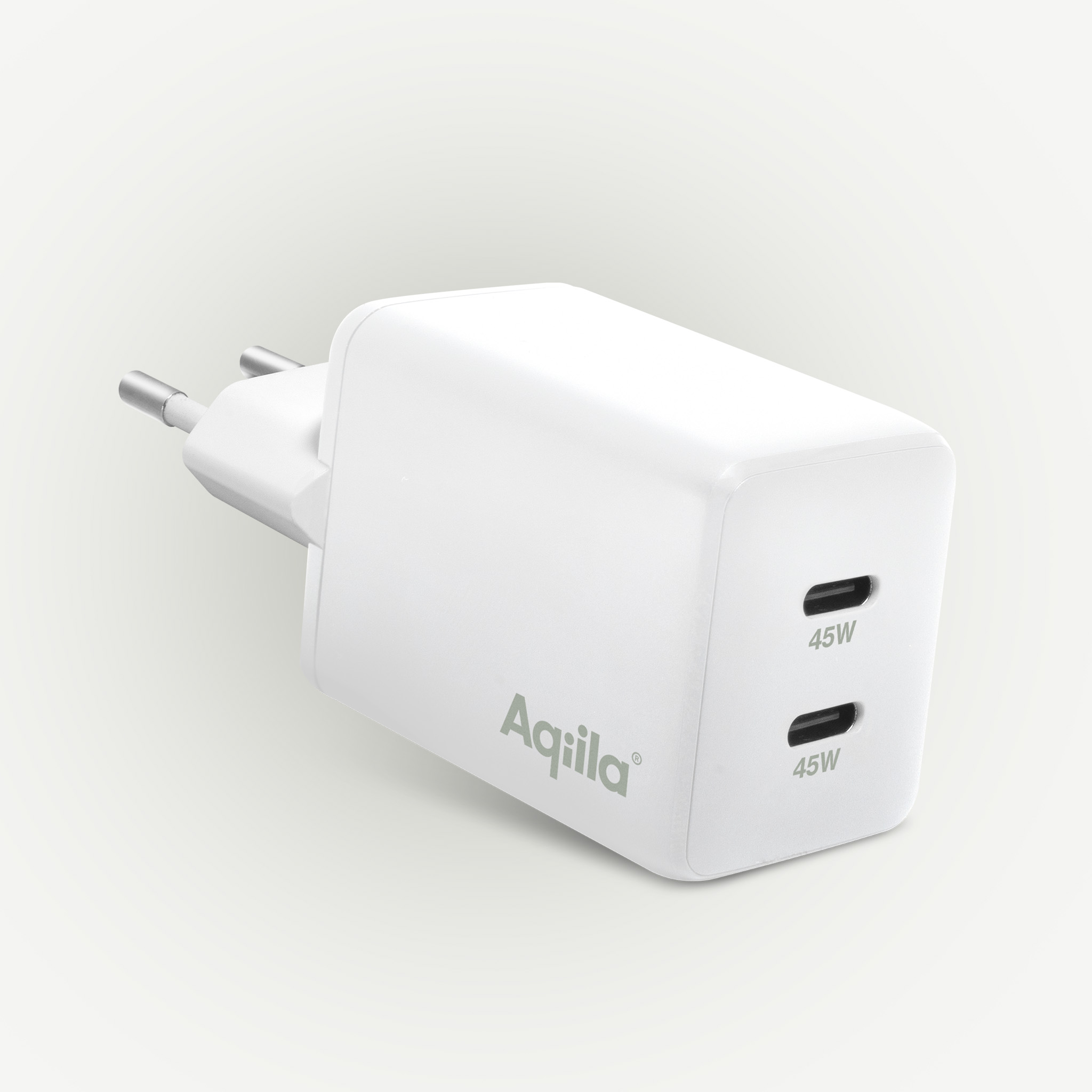 aqiila-chargebird-w2-usb-c-ladeger-t-45w-gan-2-port image 2