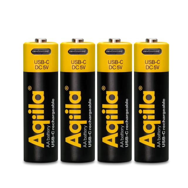 aqiila-powerbird-aa-akkus-1-5v-2000mah-usb-c-4er-pack image 1