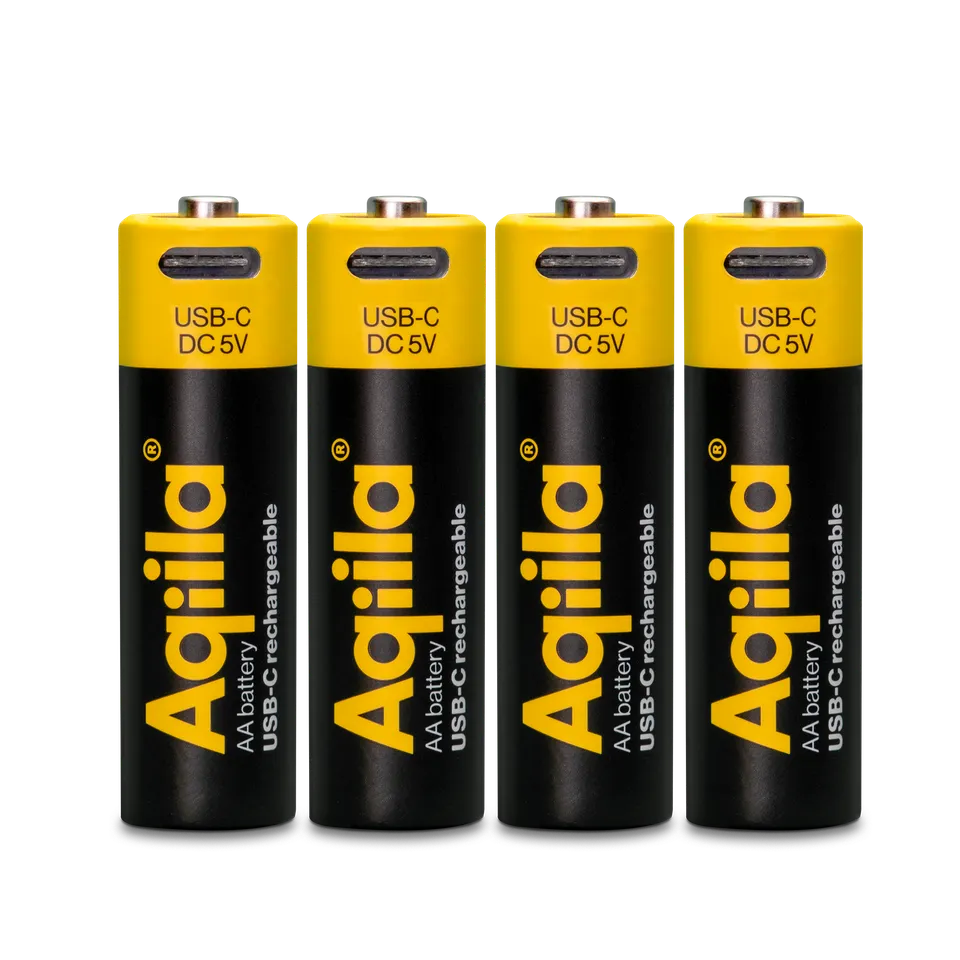 aqiila-powerbird-aa-akkus-1-5v-2000mah-usb-c-4er-pack image 1
