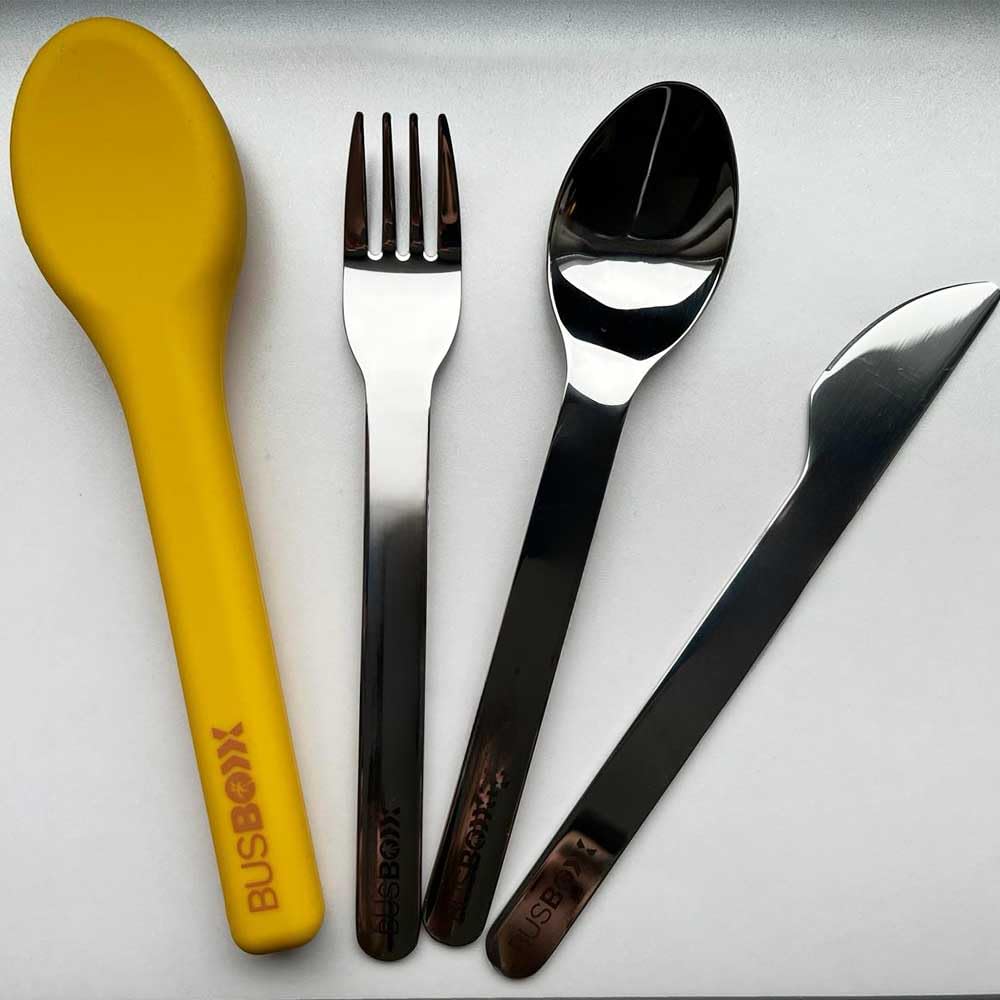 busboxx-camping-besteck-set-edelstahl-3-teilig-gelb image 2